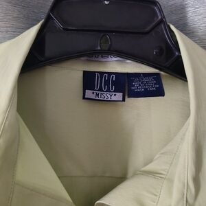 C.C Light Green Stretch Blouse